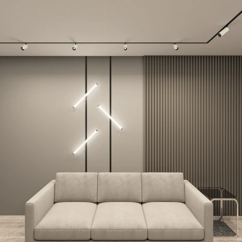 Трековый светильник 220 Denkirs Smart Ray DK8065-BK (LED, пульт управления)