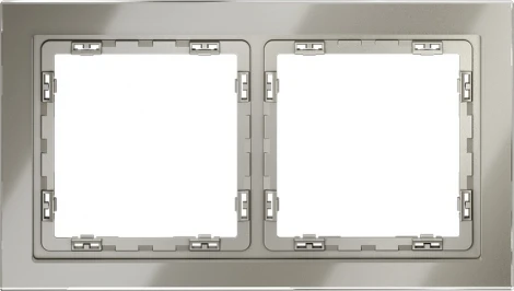 Рамка на 2 поста (шелк, стекло) Voltum S70 VLS110204