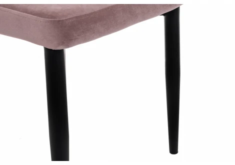 Стул Woodville на металлокаркасе Kora light purple / black 15094