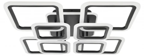 Потолочная люстра светодиодная Rivoli Lana 6202-701 155 Вт LED RGB 3000К-6000К с пультом черный