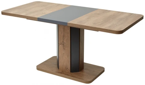 Обеденный стол M-City STORK Дуб Канзас/ Графит 120