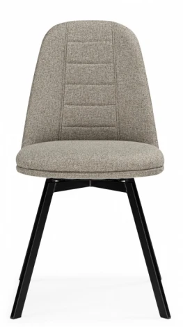 Обеденный стул Woodville Texas (Металл, Рогожка/Черный) арт.15885