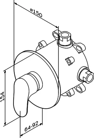Смеситель Am.Pm Like F8075000 для душа