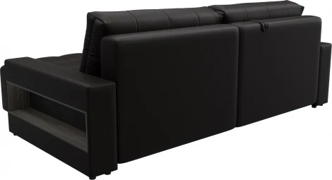 Диван угловой с полками Лига-053 НПБ Лига Диванов (Экокожа) арт.128942