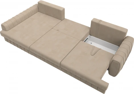 Диван угловой Лига-057 НПБ Лонг угол левый Лига Диванов (Велюр) арт.129297L