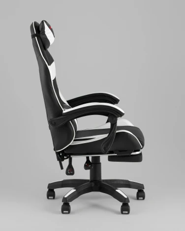 Кресло спортивное TopChairs MG-7019 черно-белый TopChairs УТ000042692