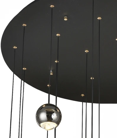 Потолочная люстра Lumien Hall Danay LH8027/24P-BK-PBK