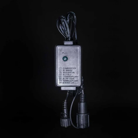 Контроллер для Cиликоновых Нитей 24В с Возможностью Управления, до 600 LED, Провод Черный Каучук, IP65