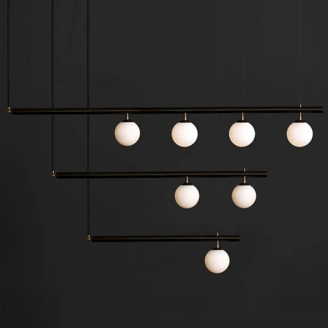 Подвесной светильник Barra L88 Black ImperiumLoft Barra01 (204154-26) (220V, на тросе, шар)