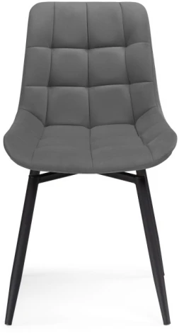 Стул Notta на металлокаркасе Челси К крутящийся темно-серый / черный 520599