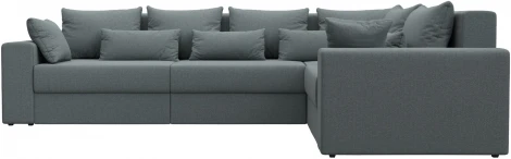 Диван угловой Майами Long правый угол (Серый/Рогожка) Лига Диванов арт.122907