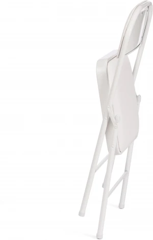 Стул складной FOLDER (mod. 3022G) / 1 шт. в упаковке (Металл,Экокожа /Белый,Белый)