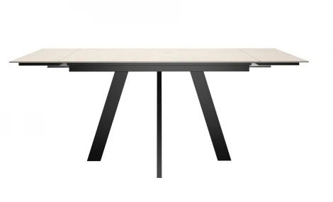 Стол DikLine DM110M Хромикс белый/опоры черные 00-00084251