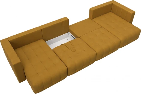 Диван П-образный Лига-052 НПБ Лонг Лига Диванов (Велюр) арт.128852