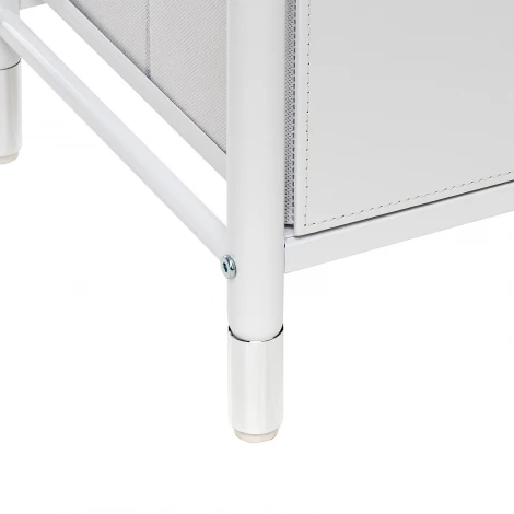 Комод Leset Нирита/Хайди, 8 ящиков, Белый (Сталь,Экокожа/Белый) арт.2500000209758