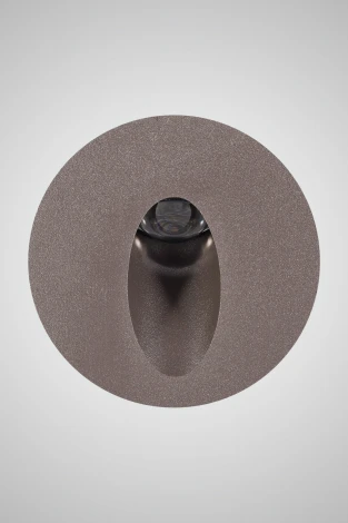 Встраиваемая подсветка ступеней лестницы светодиодная AM Group AM96 AM98LG-3227 COFFEE 3000K (220V, круглые)