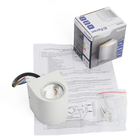 Архитектурная подсветка Feron Корфу 48472 DH052, 6W, 400Lm, 4000K, белый Бостон (LED, 220V, IP54)
