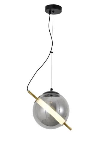 Подвесной светильник AM Group AM497 D200 grey (220V, на тросе, шар)