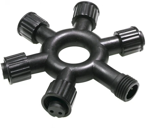 Разветвитель 5-ти Лучевой для Belt-Lite и Unibelt, Провод Черный ПВХ, IP54