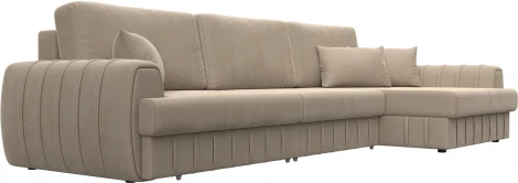 Диван угловой Лига-057 НПБ Лонг угол правый Лига Диванов (Велюр) арт.129297