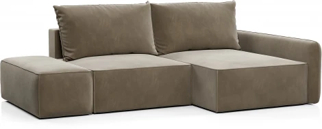 ПОРТЛЕНД Диван угловой с банкеткой бежевый D1 furniture арт.AAA41671001