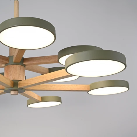 Потолочная люстра Wi-Fi на штанге Turna Dbl L12 Hacks By ImperiumLoft Turna-Dbl01 (LED, 220V, голосовое управление, умный дом - Алиса)