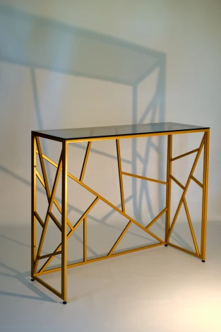 Консольный стол AllConsoles 1051-CG grey золотой