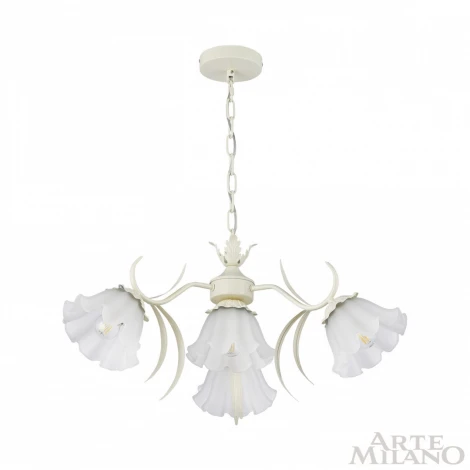 Подвесная люстра Arte Milano Napoli 316066/D680/4 IV (220V, на цепи, цветы, листья)