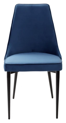 Обеденный стул M-City NEPAL-P СИНИЙ #29, велюр/ черный каркас