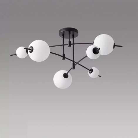 Потолочная люстра на штанге iLedex Epical 6827-6 BK+WH