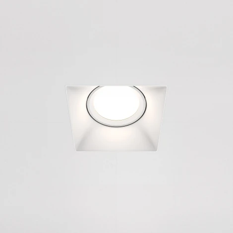 Встраиваемый светильник под гипсокартон Dot GU10 1x50Вт Maytoni Technical DL042-01-SQ-W (220V)