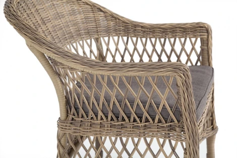 Плетеный стул из искусственного ротанга, цвет соломенный 4SIS Сицилия YH-C1620W