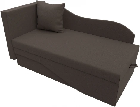 Кушетка Гармония левая (Коричневый/Рогожка) Лига Диванов арт.125297L