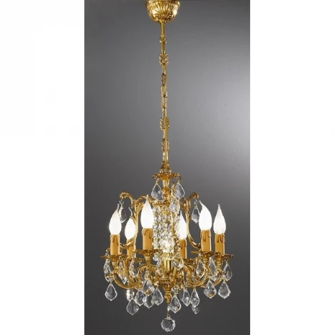 Подвесная люстра Nervilamp 855 855/6+1 (220V, на цепи, подсвечник, свеча)