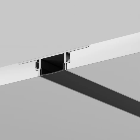 Рассеиватель для профиля 61×14 черный, 2 м Maytoni 642014