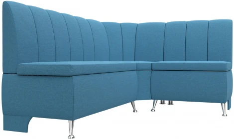 Диван кухонный угловой Кантри правый угол (Голубой/Рогожка) Лига Диванов арт.123220