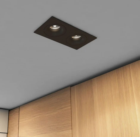 Точечный встраиваемый светильник Denkirs Roto DK2122-BK (220V)