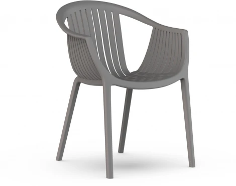 Стул с подлокотниками Top Concept EPOS, пластик серый