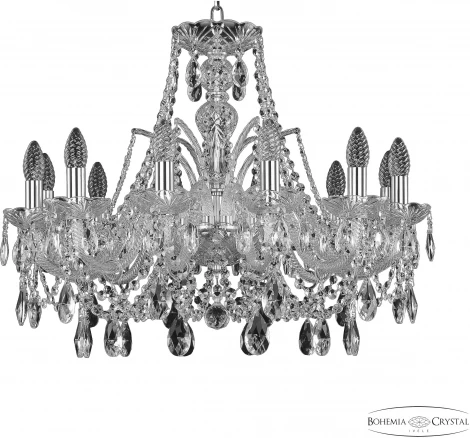 Подвесная люстра Bohemia 105 105/12/240 Ni (220V, подвески, на цепи, подсвечник, свеча)