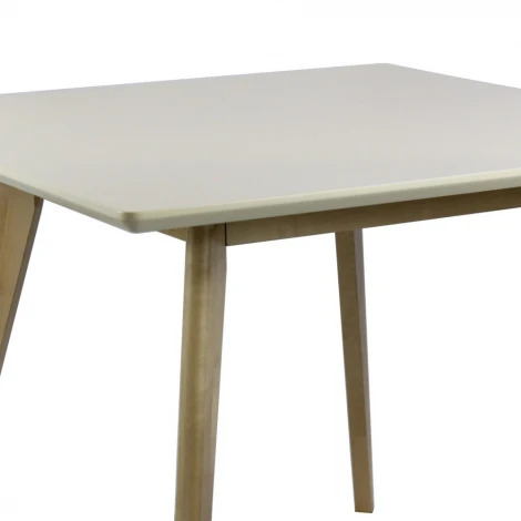 Стол обеденный Арника Олсон Мини 100, слоновая кость/натуральный