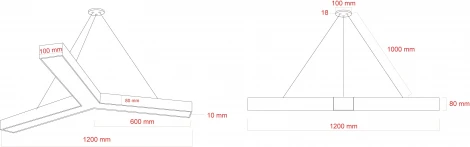 Подвесной светильник светодиодный ЭРА SPO-144-W-40K-066 d (220V, на тросе, IP40)