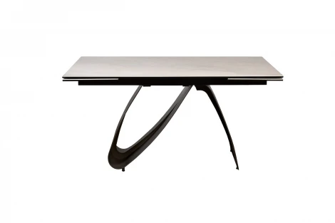 169DT-92055 Стол обеденный раскл.керам.столешница 160(40+40)*90*76см Garda Decor