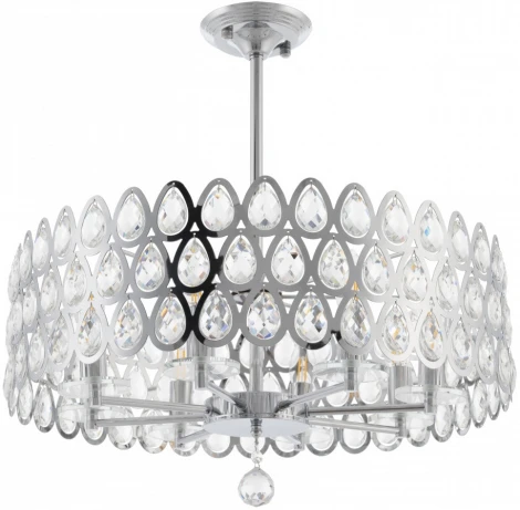 Потолочная люстра хрустальная на штанге Arte Milano Sorrento-1019 371019/8/300/580 CR (220V)