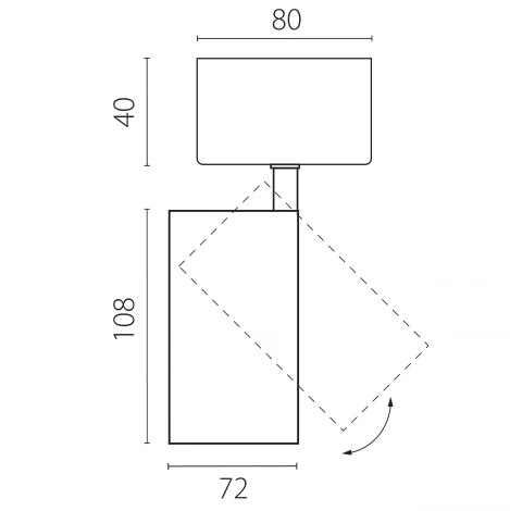 Спот накладной LED 24W со накладной чашей Lightstar Alta Base A5246SO