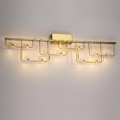 Настенный светильник Odeon Light Zaha 7060/12WL нерж/сталь золото IP20 LED 12W 1080Лм 3000K 220V