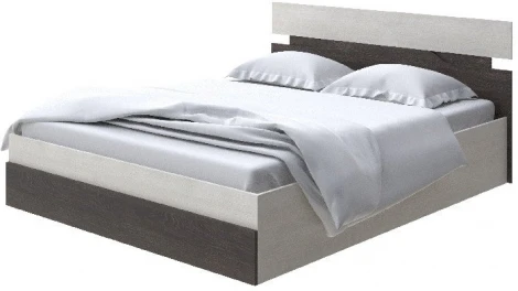 Без бренда Кровать Milton с подъемным механизмом (ЛДСП Дуб Шамони светлый (124)/Дуб Кантербери) 140x190