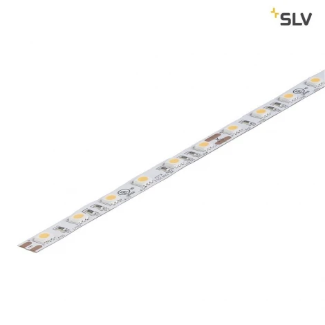 Светодиодная лента белая 1000 мм 12W 24V 3000K теплый белый свет SLV Flexled Roll 552130