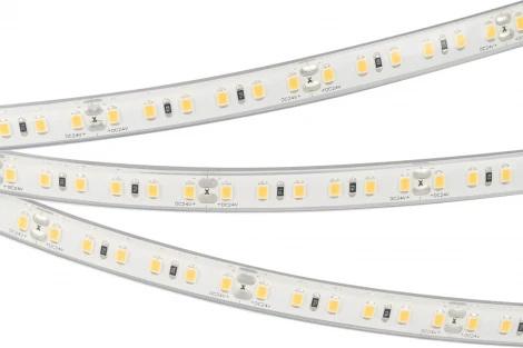 Светодиодная лента герметичная RTW-PU-A120-10.5mm 24V White6000 (16.8 W/m, IP68, Wire 2m, 5m) (Arlight, -) 029391(3)