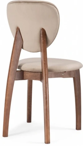 Стул деревянный Woodville Вакимо ткань tenerife beige / миланский орех арт.615246