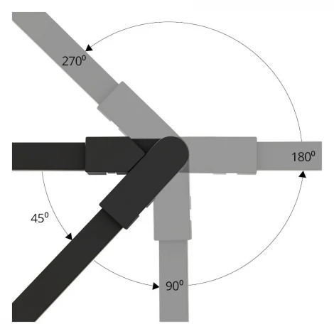 Коннектор поворотный для накладного шинопровода Arte Lamp Rapid-Accessories A613806R